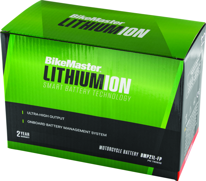 BikeMaster Lithium Ion 2.0 Battery BMP21L-FP - 780858 For Ski-Doo Snowmobiles 2022-2023 | Indian 2022 | Kymco 450i / 500i / 700i 2017