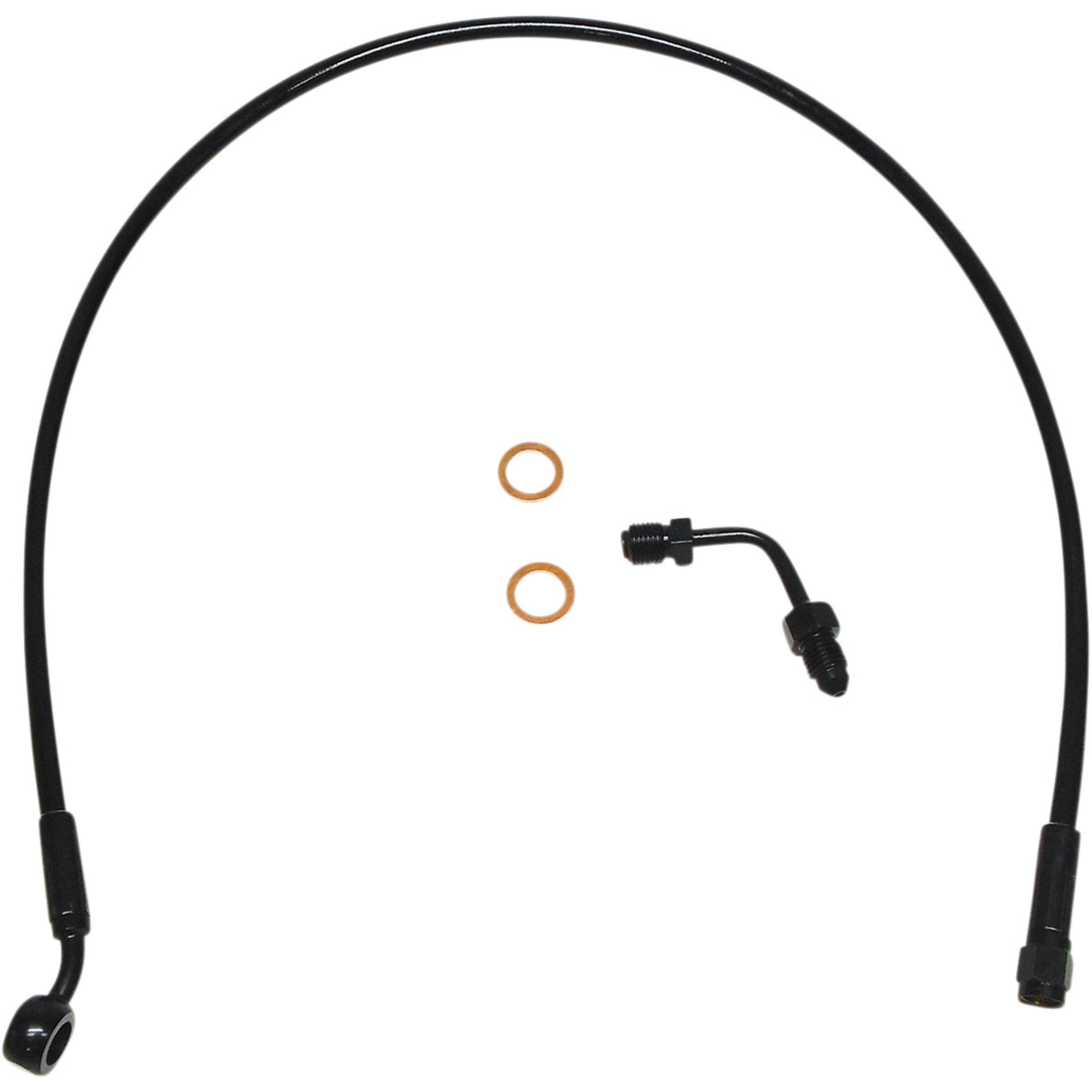MAGNUM SHIELDING XR Upper Brake Line with Adapter - Black ABS