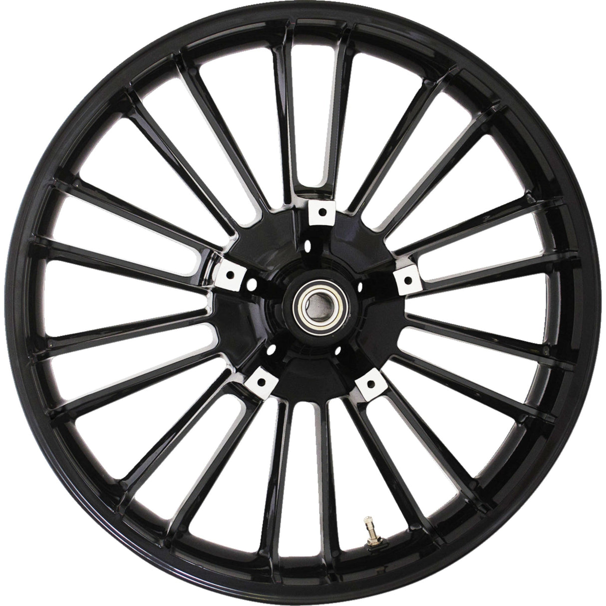 Coastal Moto Precision Cast Custom 3D Front Wheels Atlantic Front Dual Disc Without ABS Black 21x3.5 - 3D-ATL213SB07 For Harley Touring 2000-2007