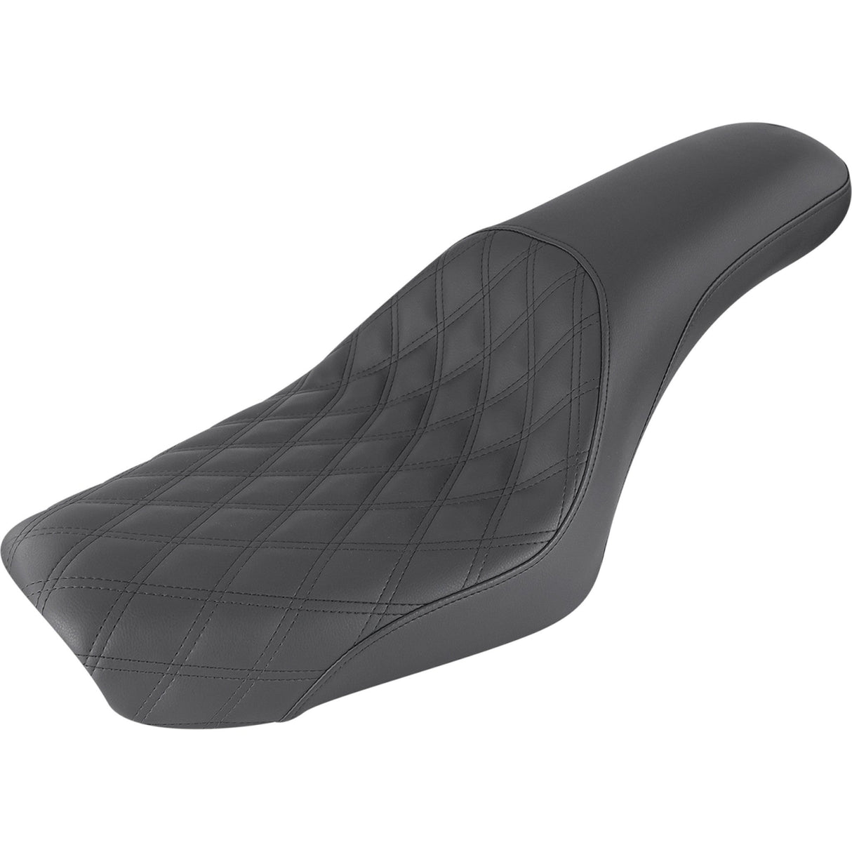 Saddlemen Profiler™ Lattice Stitch Seat Front Lattice Rear Smooth Black - 804-05-149 For Harley Dyna Wide Glide 2004-2005