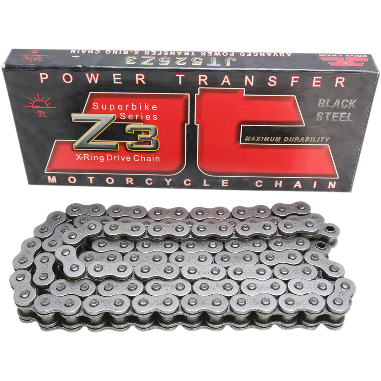 JT CHAINS 1223-1067 JTC525Z3-110RL 525 Z3 Heavy Duty X-Ring Sealed Drive Chain 525 Z3 - Heavy Duty Drive Chain - 110 Links