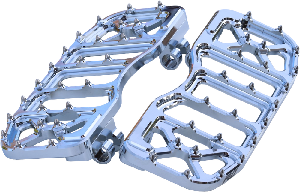 Flo Motorsports V5 Floorboards Chrome - FPEG-800V5CR For Harley Motorcycles 1984-2021