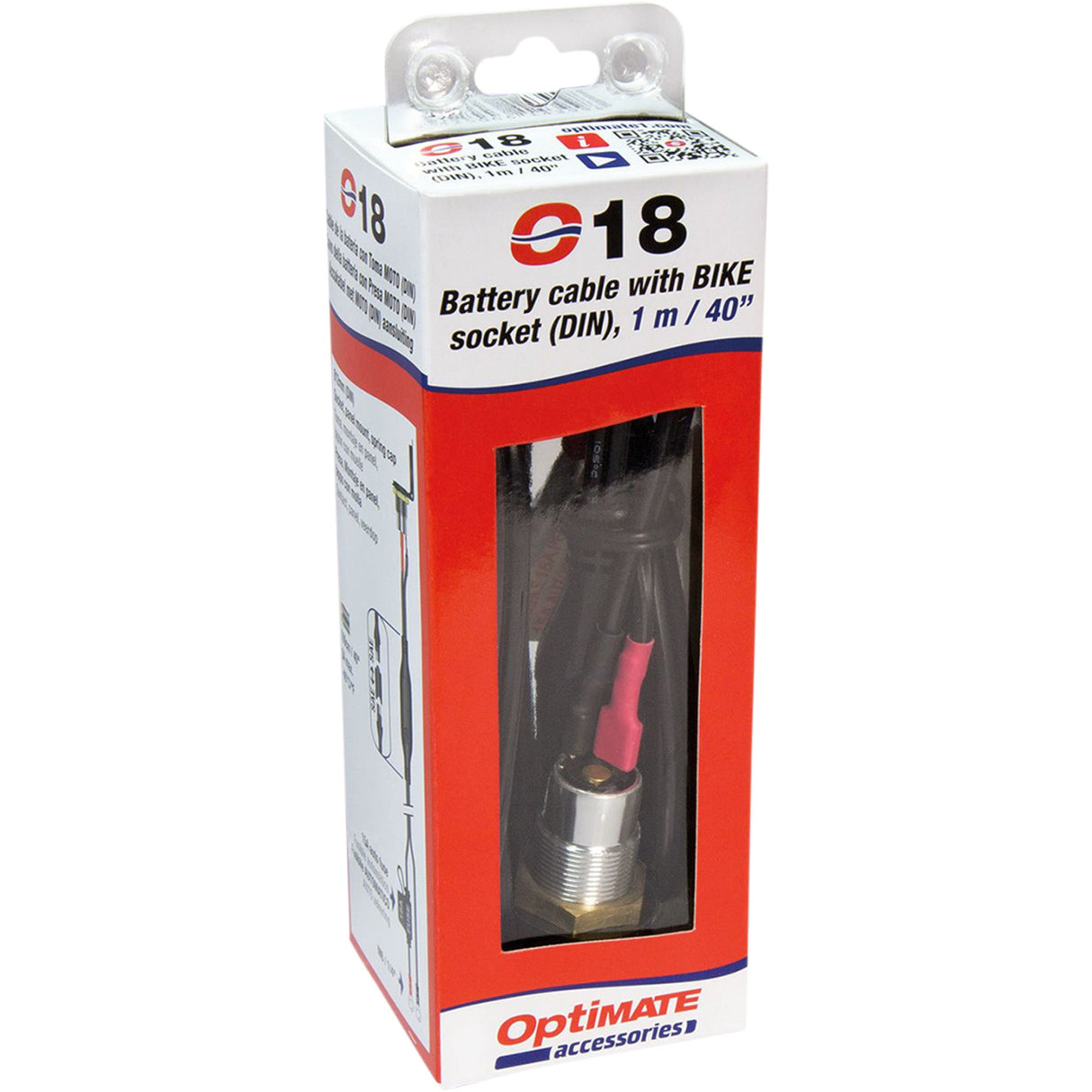 TECMATE 3807-0170 O-18 Auxilliary Power Port Power Socket - w/ Battery Lead/Panel Mount