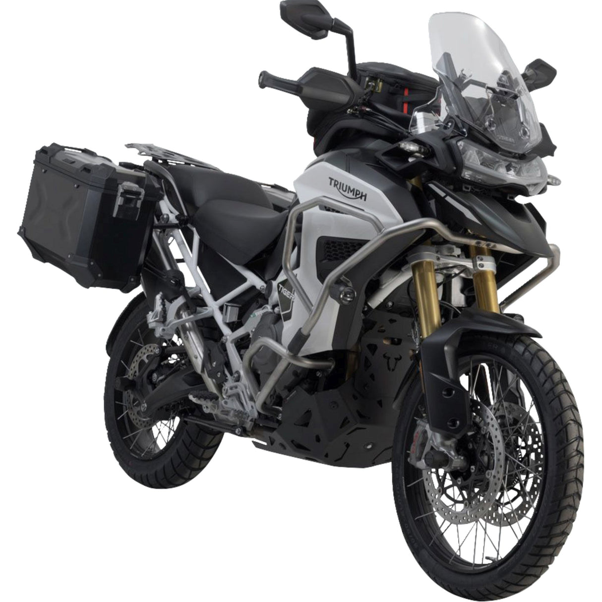 SW-MOTECH 3580-0375 KFT.11.905.70102/B TRAX ADV Aluminum Case System black - triumph tiger explorer1200 '22-'24