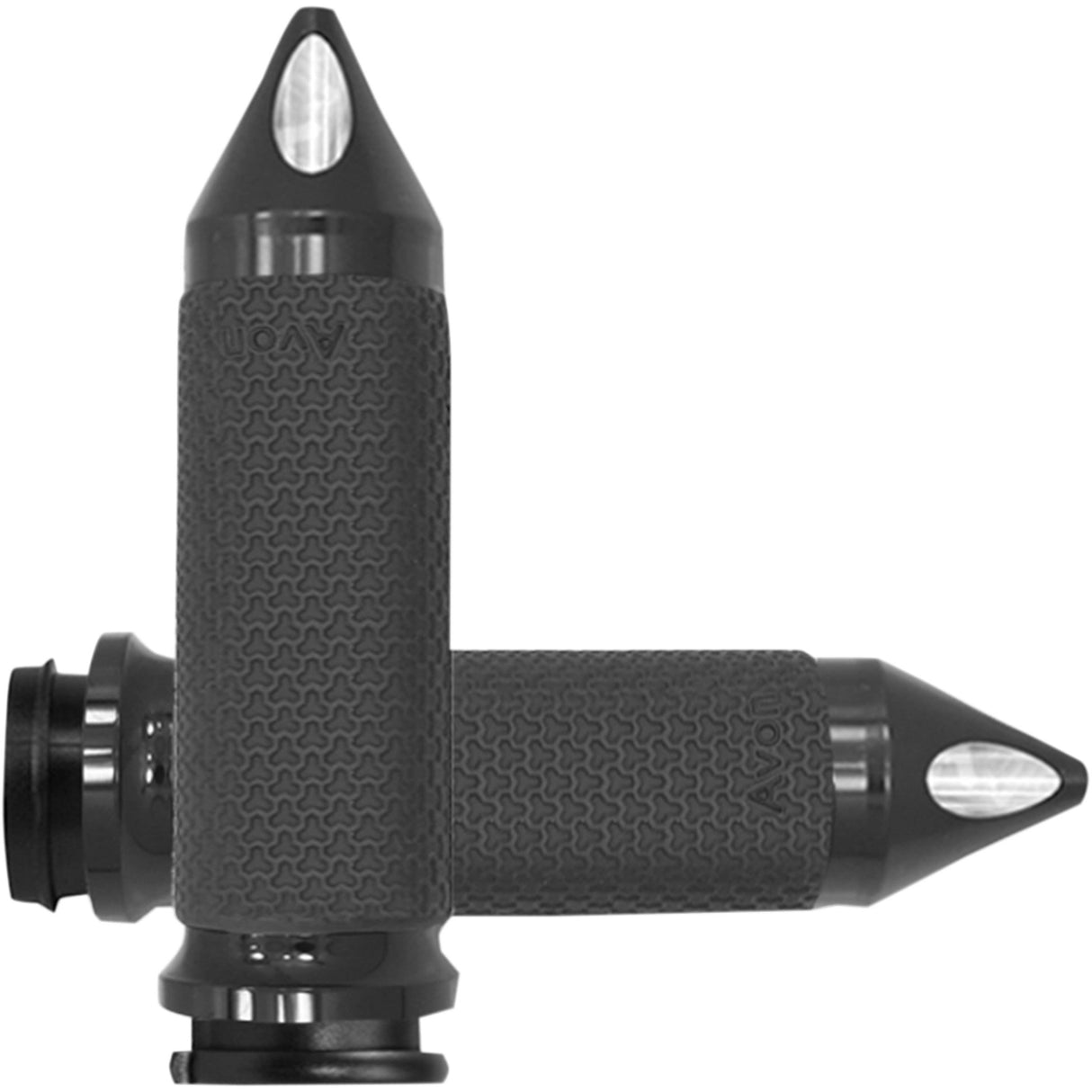 AVON GRIPS 0630-1900 MF-63B-AN-FL-SP Vibration Dampening Memory Foam Grips Grips - Memory Foam - Large - Spike - TBW - Black