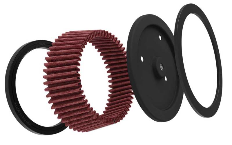 K & N Engineering Round Tapered 6.25in Base OD X 5.5in Top OD X 2.125in H - HD-0800 For Harley Electra Glide / Road King / Softail / Dyna 2007-2008