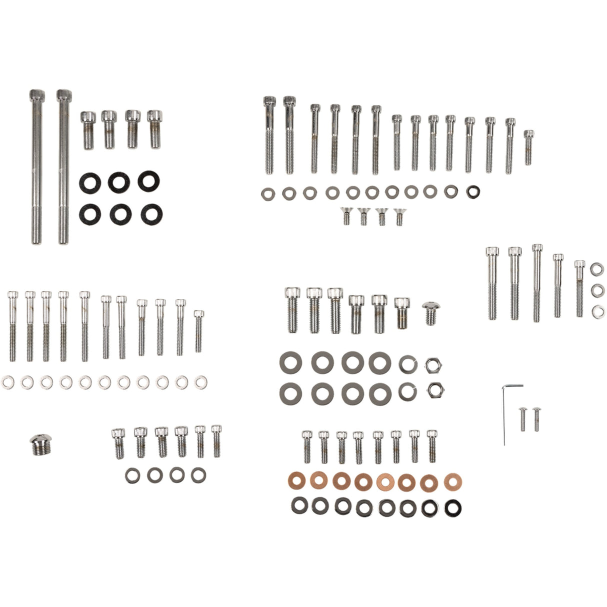 Drag Specialties Complete Motor Bolt Kit Knurled Socket-Head For Harley Sportster 1991-2003