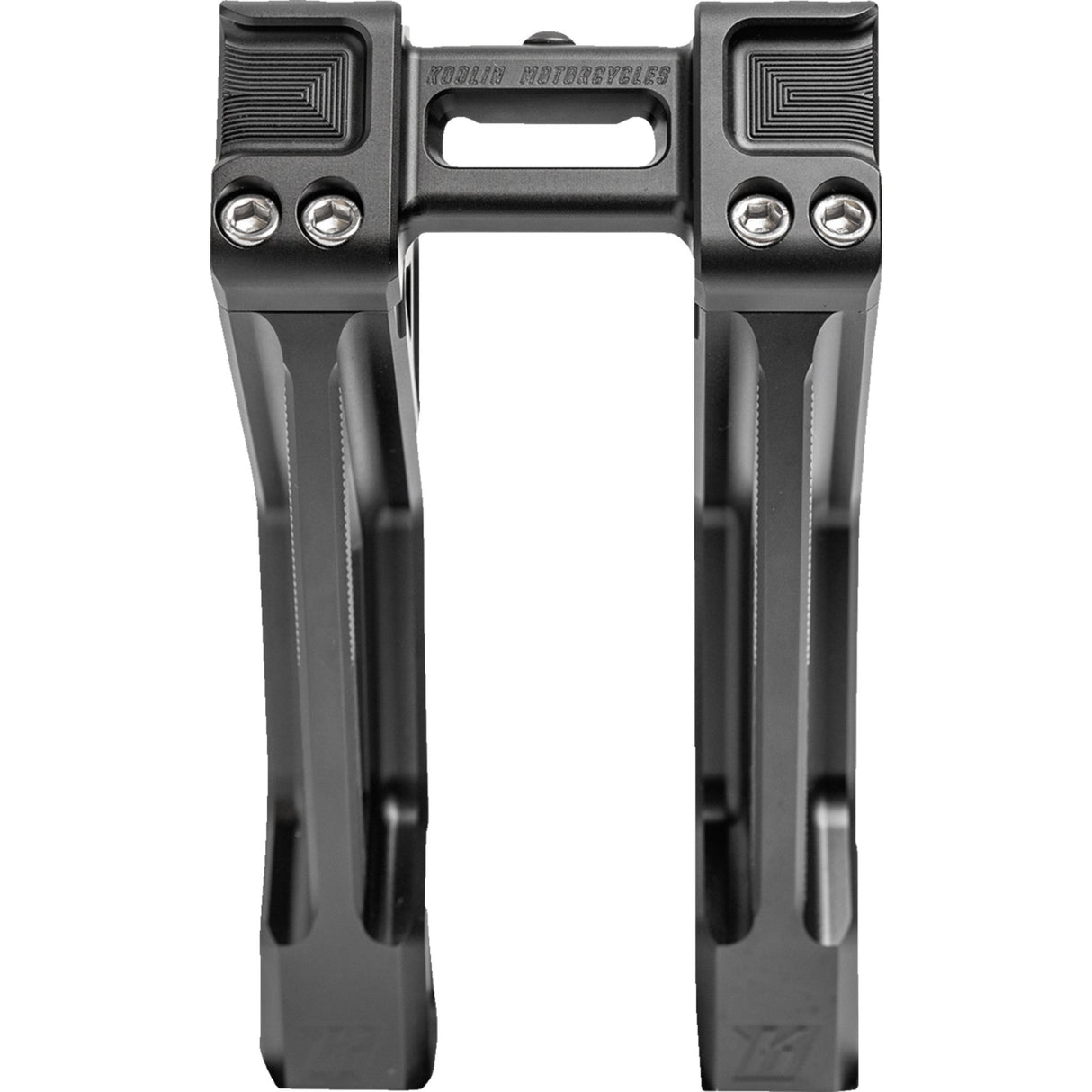 KODLIN USA 0602-1458 K55127 Fastback Risers - Includes Clamp - 10" - Black