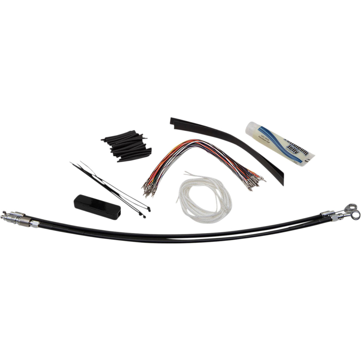 FAT Baggers INC. Control Installation Kit Cable Clutch 14" Black - 109114-B For Harley Touring 2008-2013