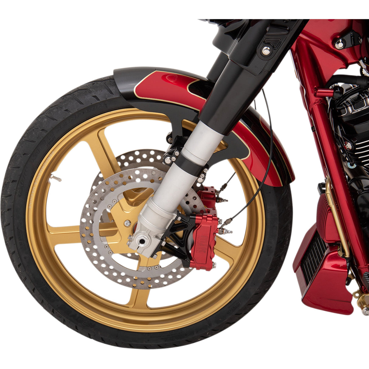 Performance Machine Brake Rotor - 0133-1800FACLS-SMG For Harley Touring 2008-2019