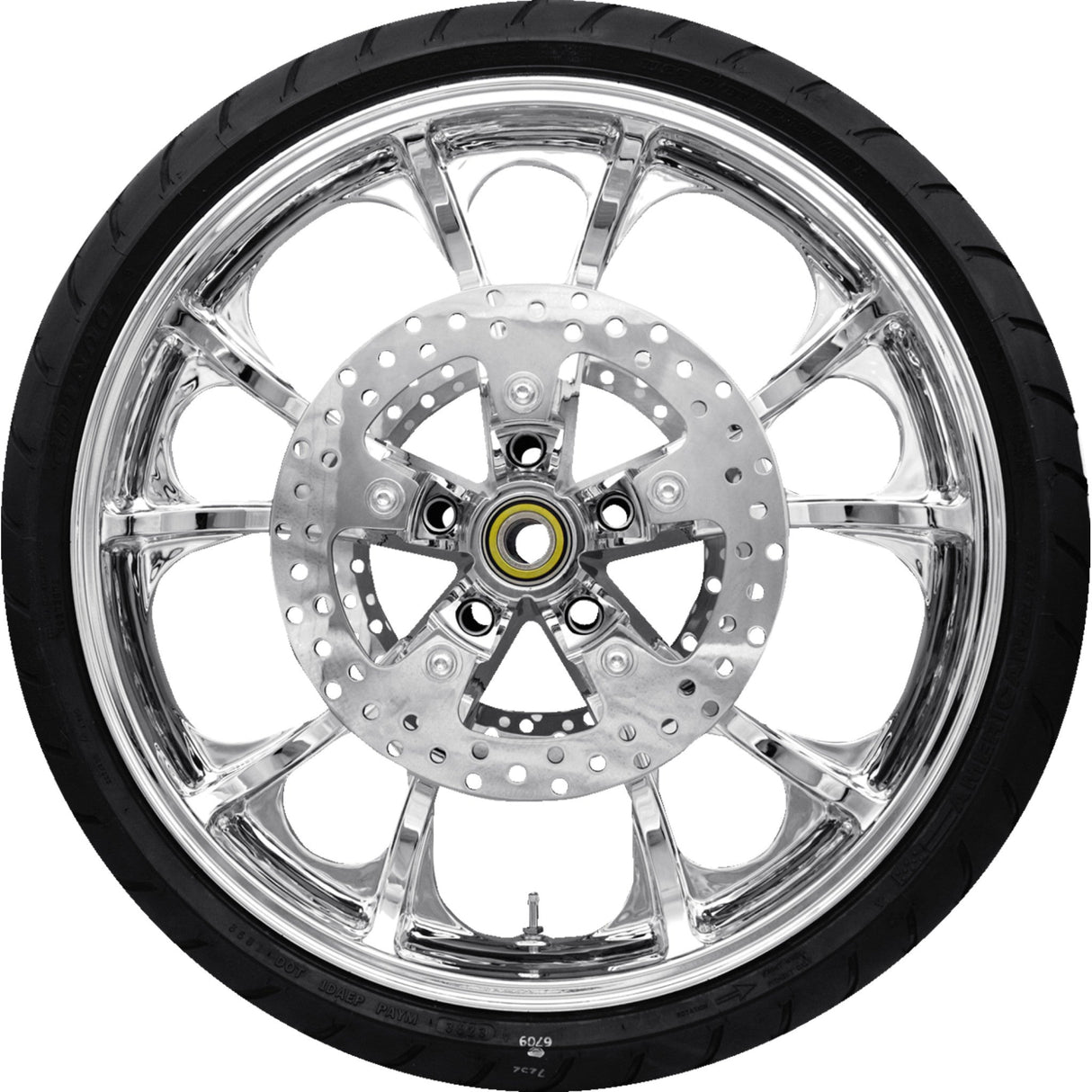 Coastal Moto Wheel - PKG2-LGO213CH-ABST For Harley Touring 2008-2024