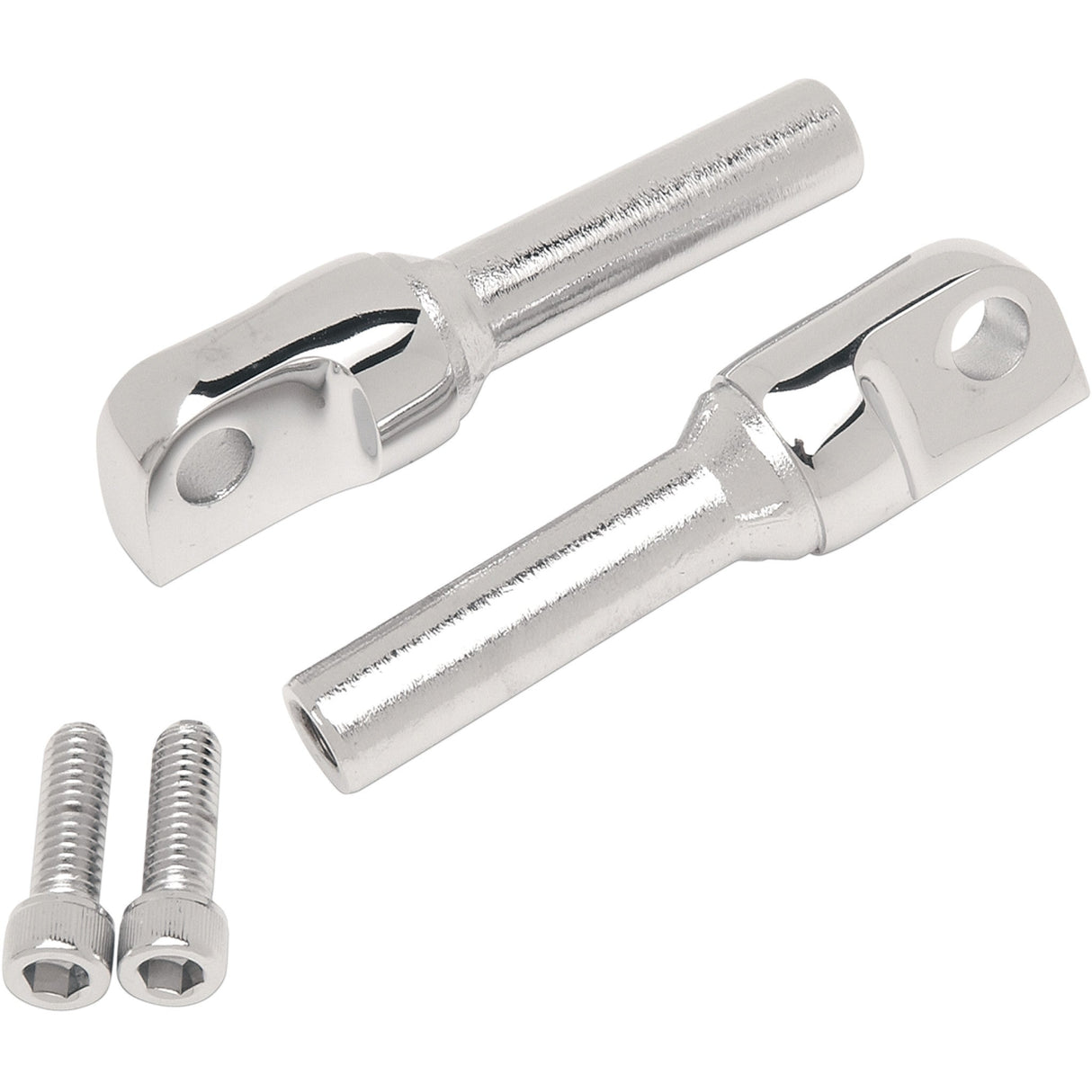DRAG SPECIALTIES DS-253541 Chrome Adjustable Designer Peg Mounts Foot Peg - Male Mount