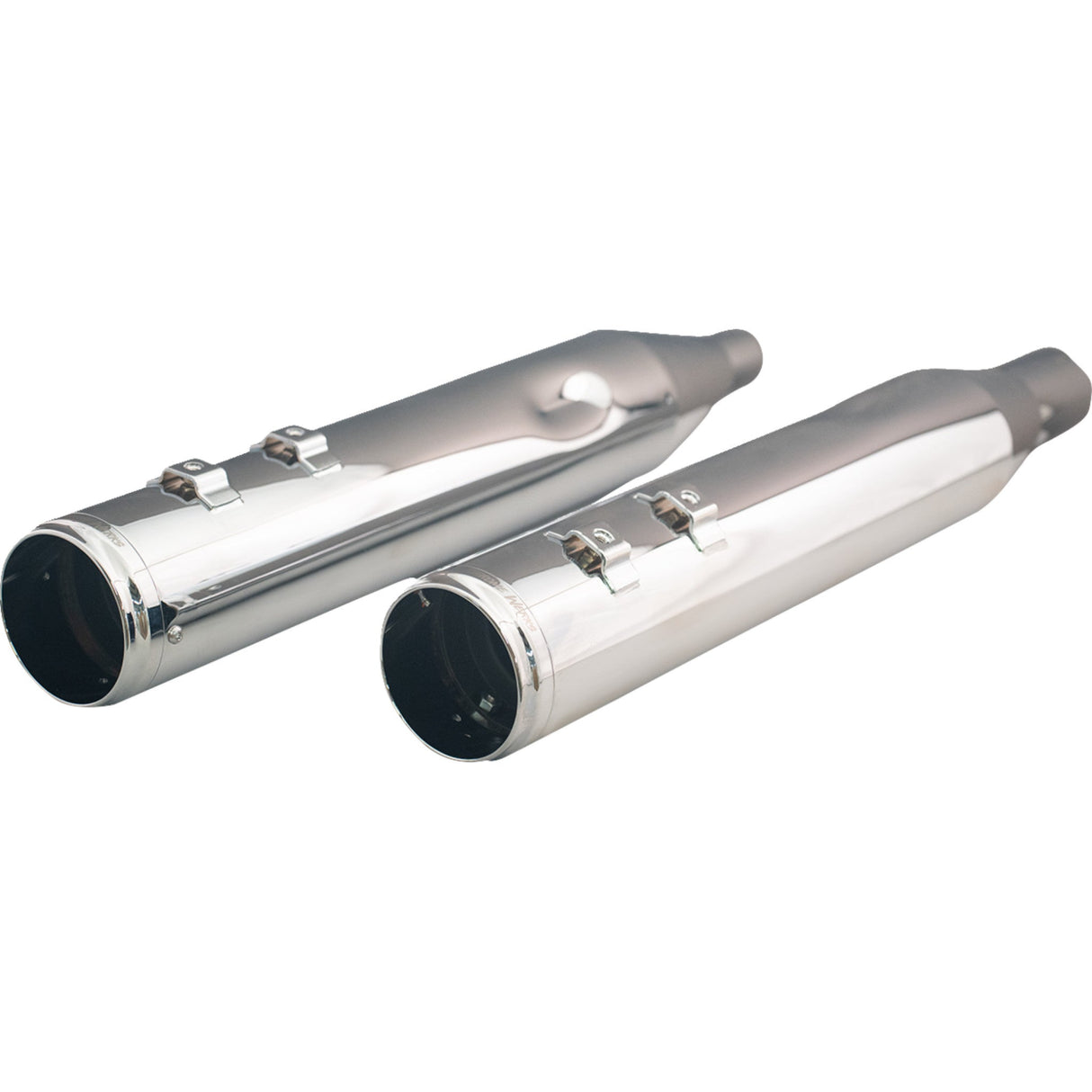 Khrome Werks 4-1/2" HP-Plus® Slip-On Mufflers With Race Tip Chrome Twin Cam - 202915 For Harley Touring 1995-2025