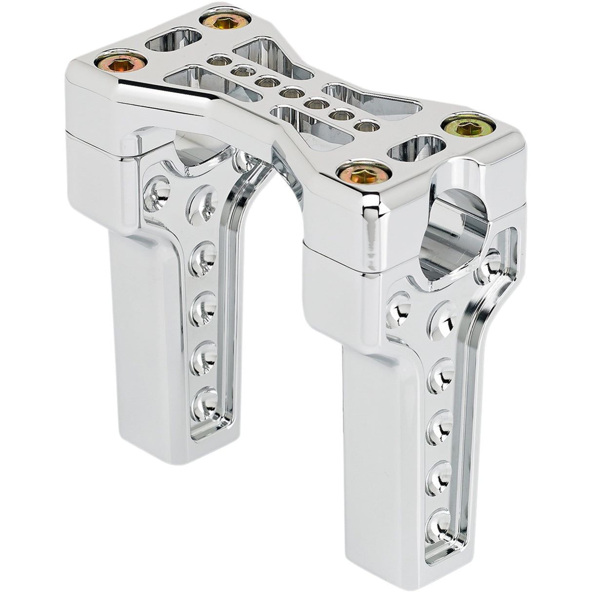 JOKER MACHINE 0603-0790 03-864-1C Bridge Handlebar Riser Kit - Risers - Straight - Bridge - Chrome