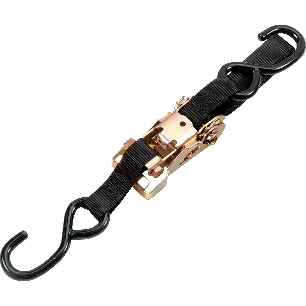 PARTS UNLIMITED 3920-0080 1-1/2" Heavy-Duty Ratcheting Tie-Downs Heavy-Duty Ratchet Tie-Down - 1-1/2" x 6' - Black