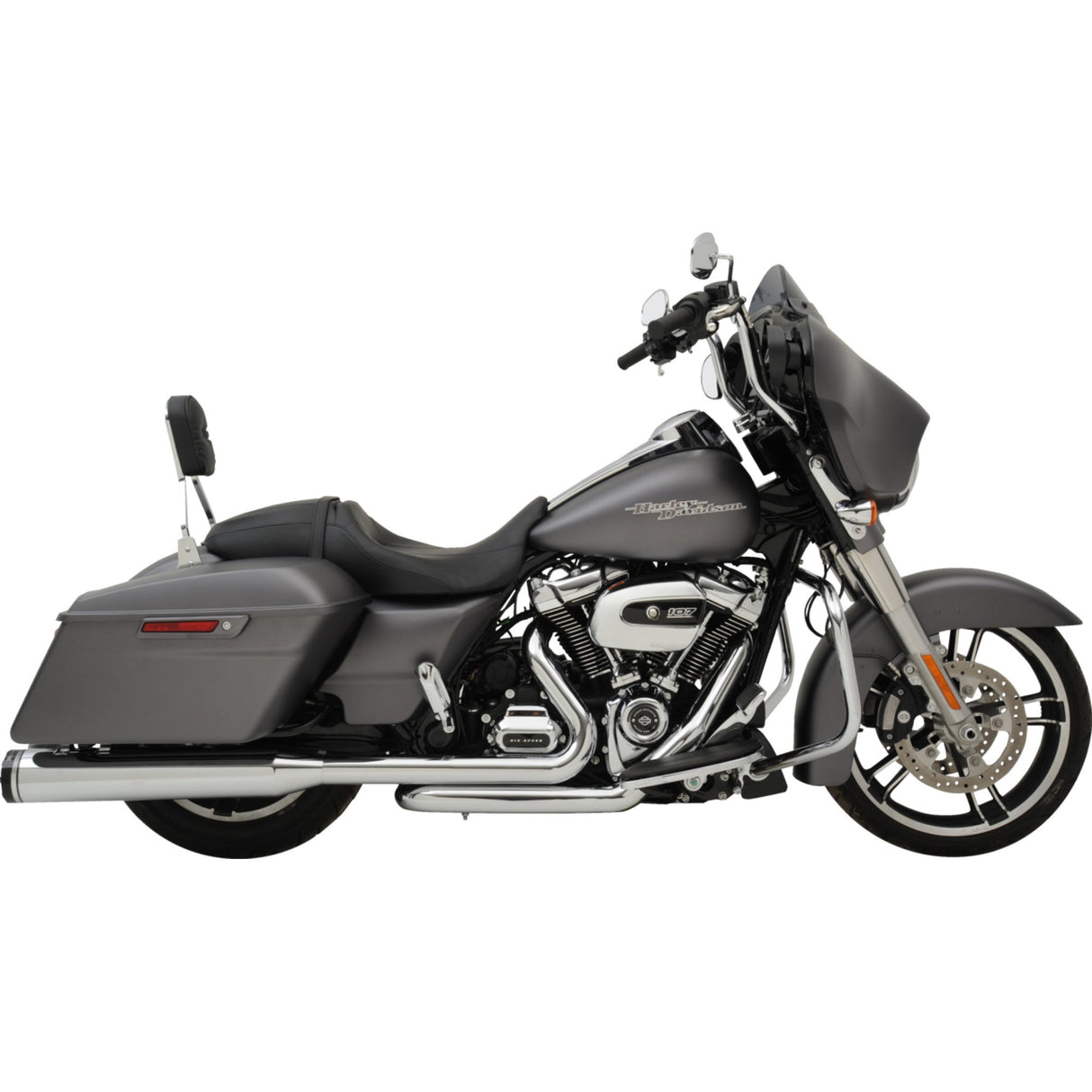 Khrome Werks 2-Into-1-Into-2 Dominator-SR Exhaust System Chrome Without End Caps M8 Touring - 200400A-SR For Harley Touring 2017-2026