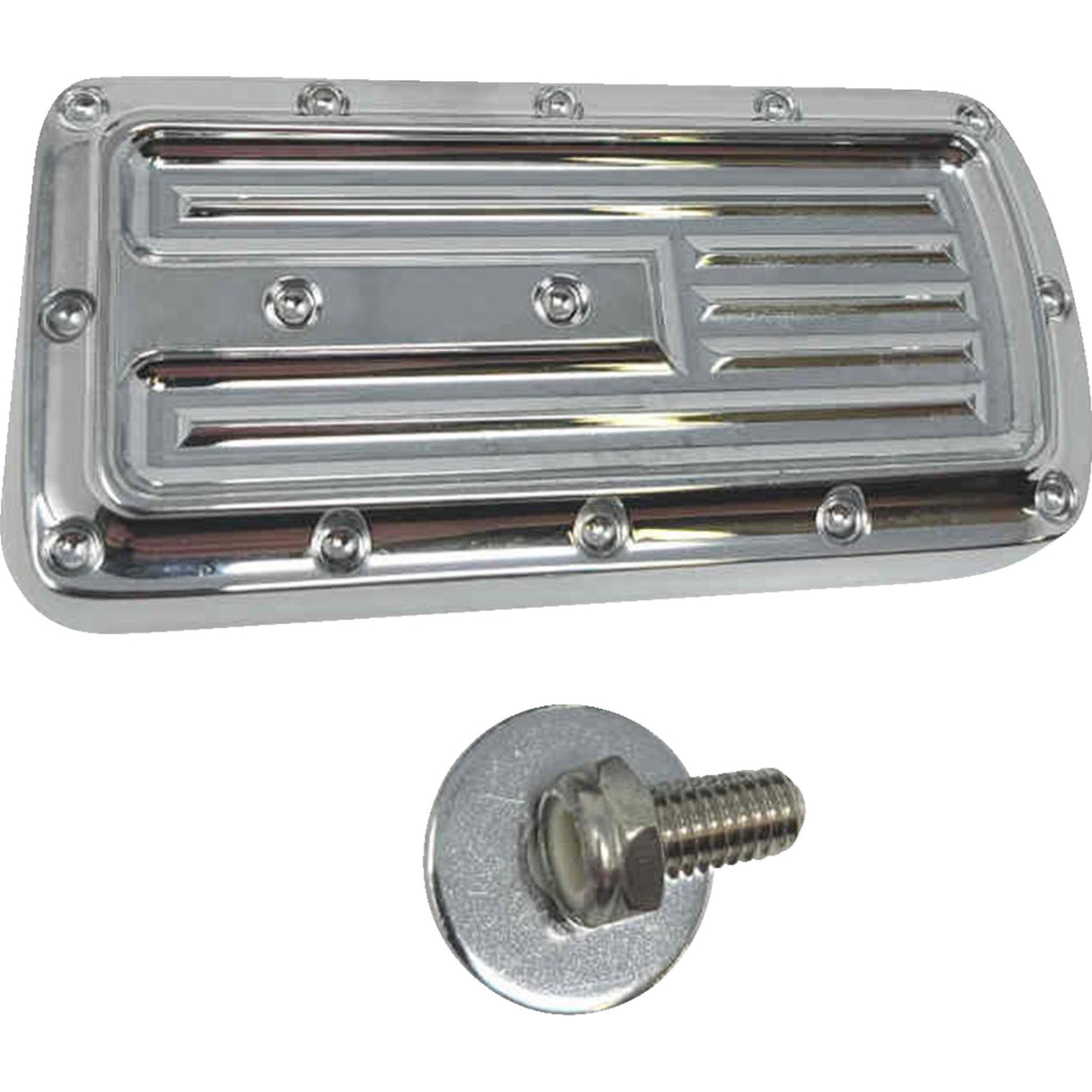 COVINGTONS 1610-0656 C1942-C Brake Pedal - Dimpled - Chrome