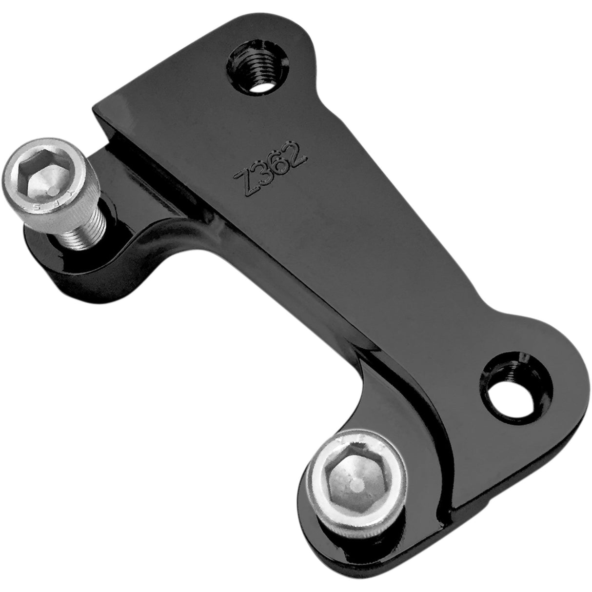 RC Components Front Caliper Adapter Bracket Kit Front Left Black 13" - HD12362B For Harley Motorcycles 2008-2026