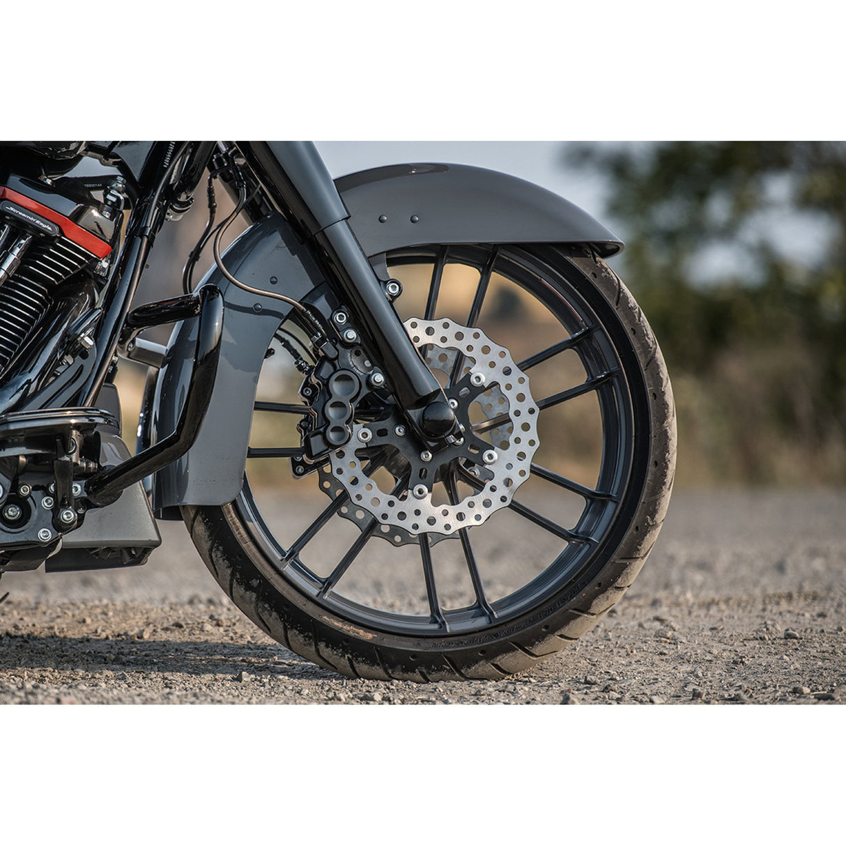 Arlen Ness Ness Tech Six-Piston Differential Bore Caliper Front Right Black 11.8" - 02-217 For Harley Motorcycles 2006-2026