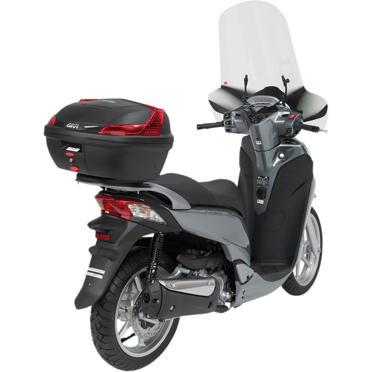 GIVI 3516-0234 B47NMLA Monolock Blade 47 Liter Top Case Top Case - Red Lens - 47 Liter
