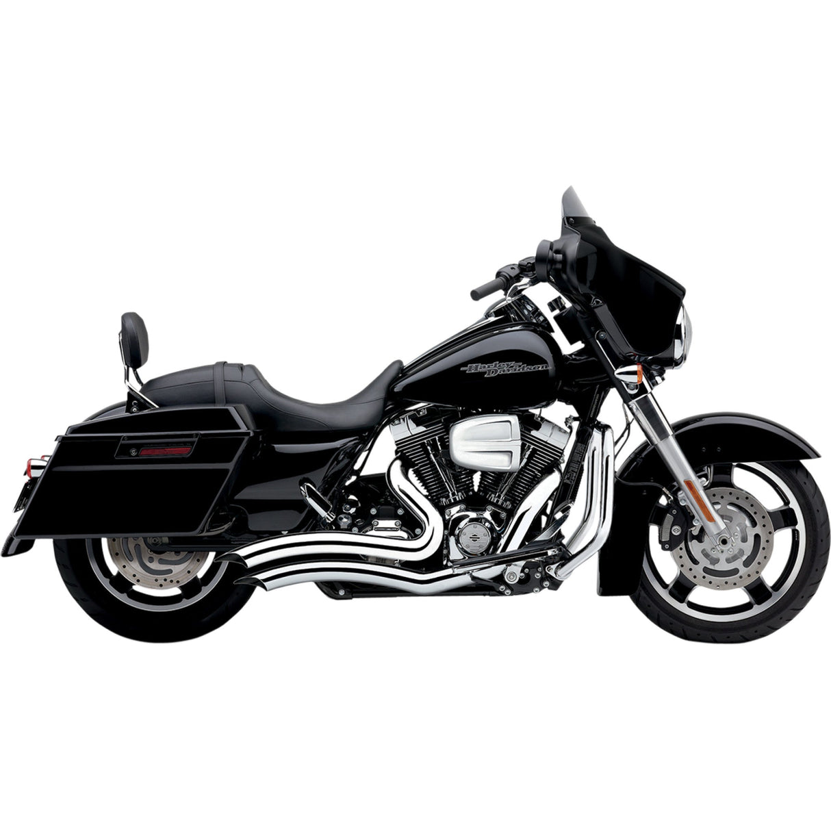 Cobra Short Swept 2-Into-2 Exhaust System - 6230 For Harley Touring 2010-2016