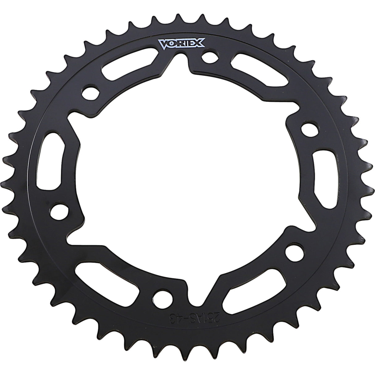 VORTEX 1210-0528 251AS-43 Steel Sprocket Steel Rear Sprocket - 43 Tooth - Honda