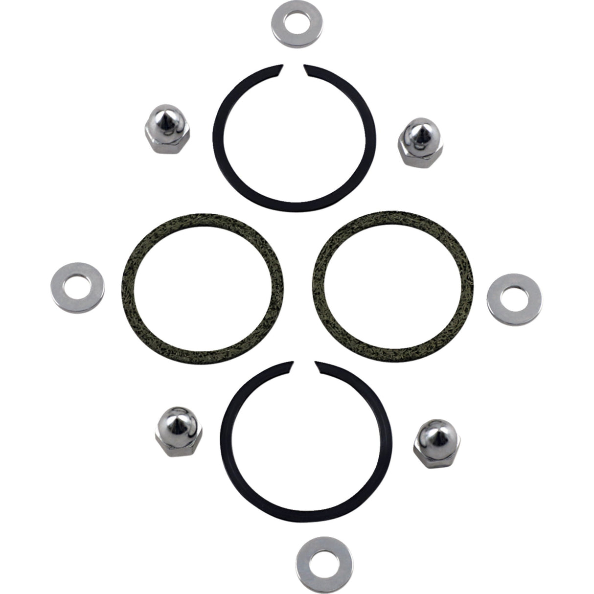 JAMES GASKET 0934-1629 65324-83-KW1 Exhaust Port Gasket Kit Exhaust Port Stainless/Chrome Gasket Kit - Big Twin/XL