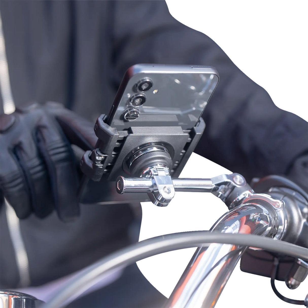 SP CONNECT 0636-0621 52878 3D Phone Mount 1-1/2" - chrome
