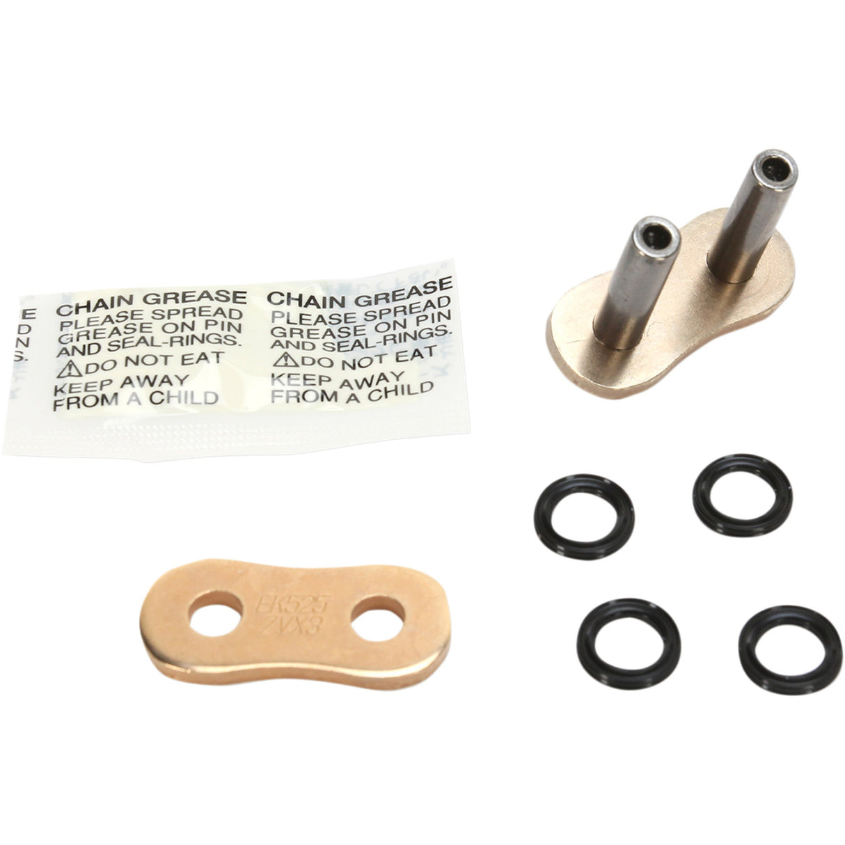 EK 1225-0278 525ZVX3-MLJ/G ZVX3 Rivet Connecting Link 525 ZVX3 - Rivet Connecting Link - Gold