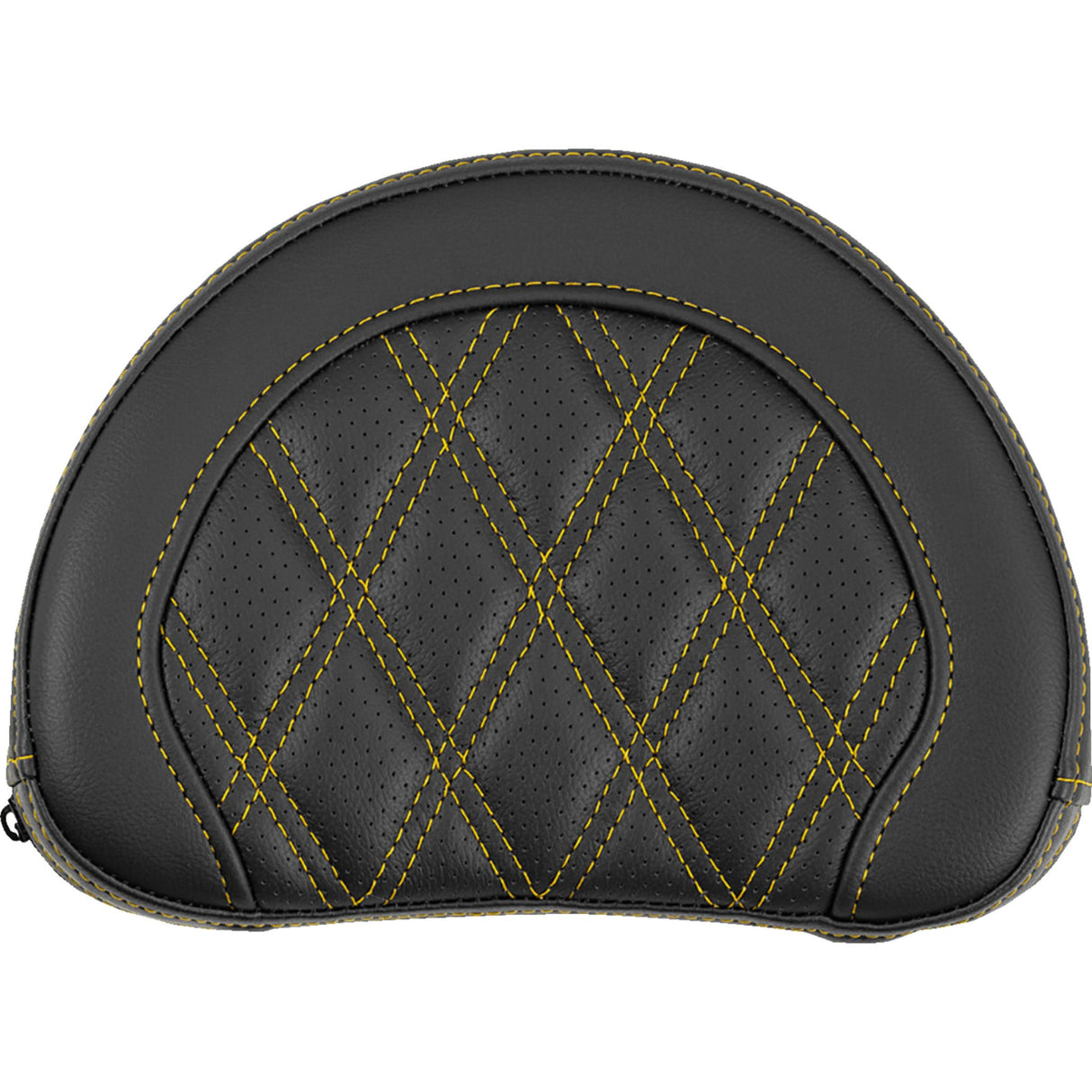 SADDLEMEN 0822-0690 051318407 Contoured Sissy Bar Pad lattice stitch - gold stitch