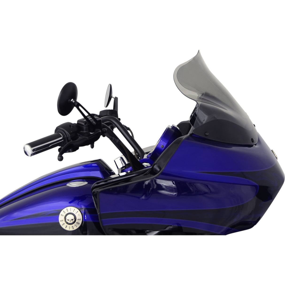Klock Werks Sport Flare® Windshield 12" Tinted - KWW-01-0192 For Harley Road Glide 2007-2013