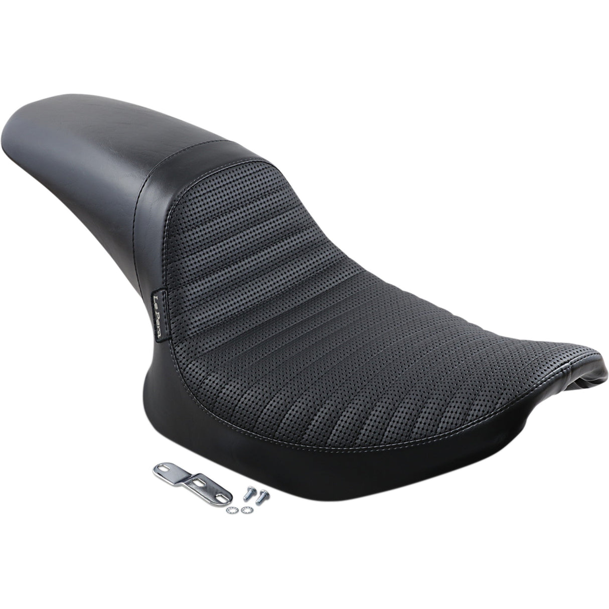 LePera Daytona Sport Seat Basketweave Pleated Black - L-541BWPT For Harley Dyna 1982-1994