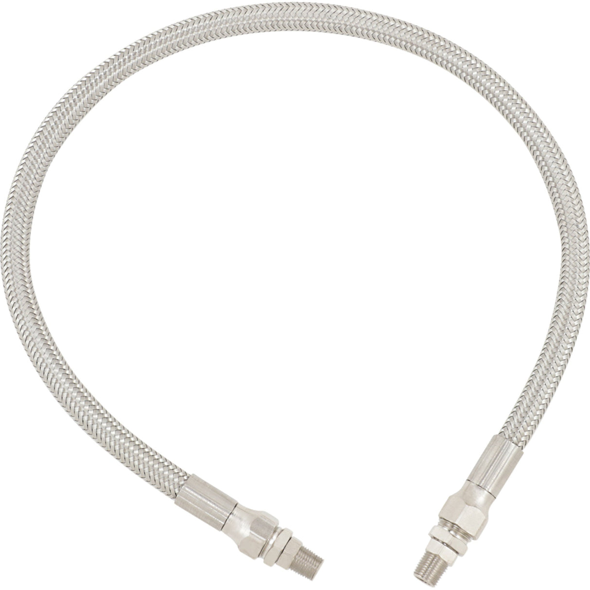 DRAG SPECIALTIES 0711-0055 Universal Stainless Steel Braided Oil Line Universal Oil Line - Stainless Steel - 22"