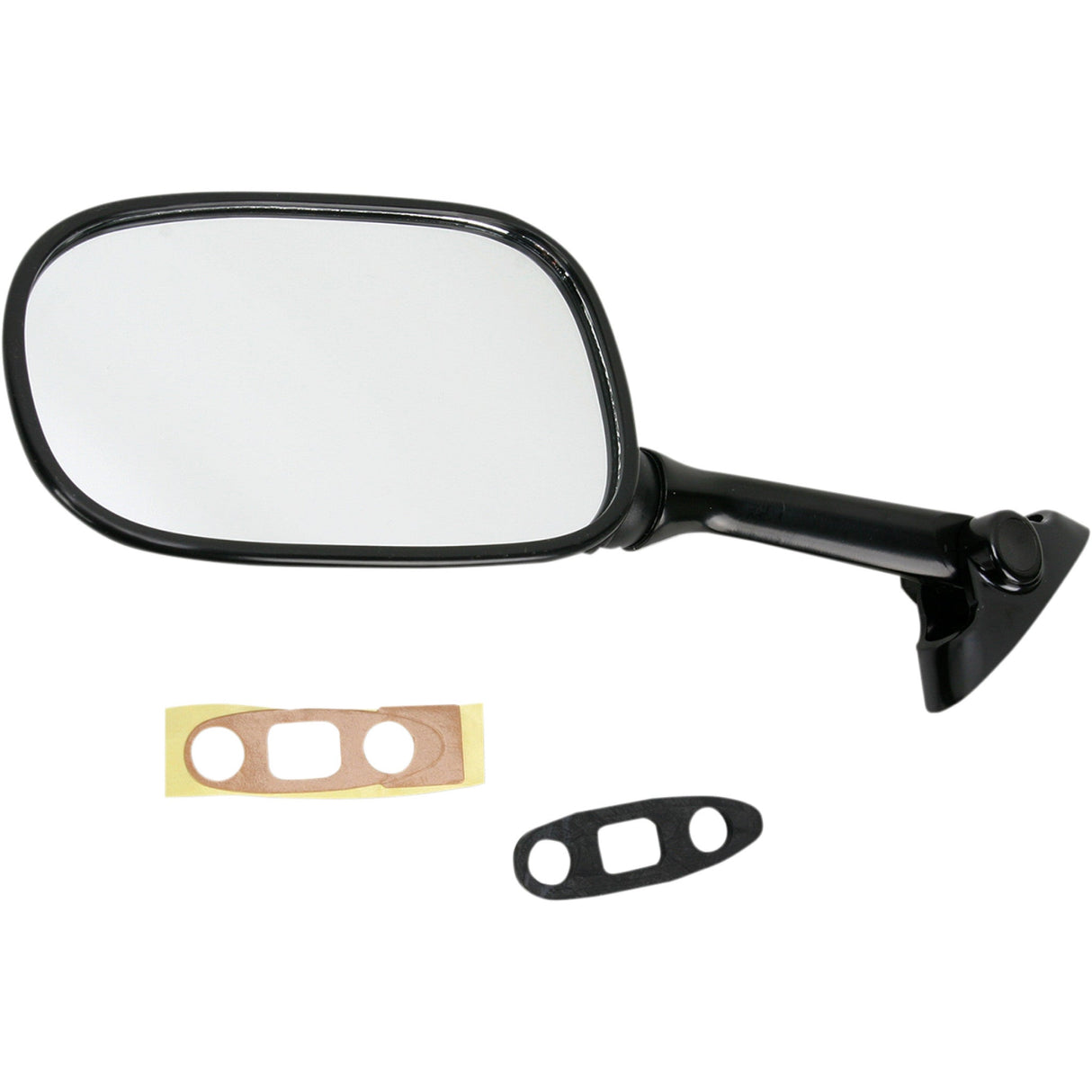 EMGO 20-69722 20-69722 OEM-Style Replacement Mirror Mirror - Side View - Oval - Black - Left