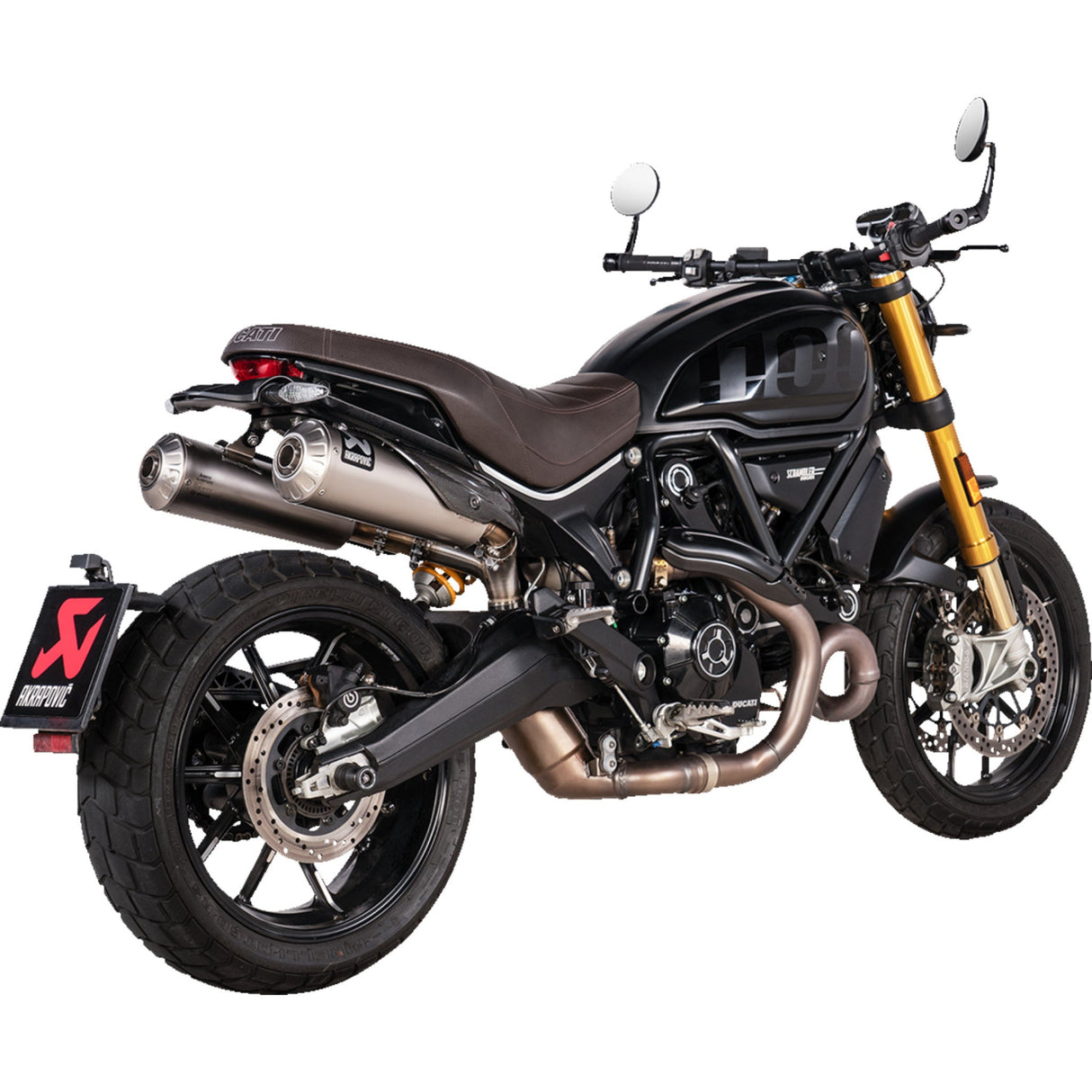 Akrapovic Slip-On Line Muffler - S-D11SO13-HBFGT Ducati Scrambler 2021-2024