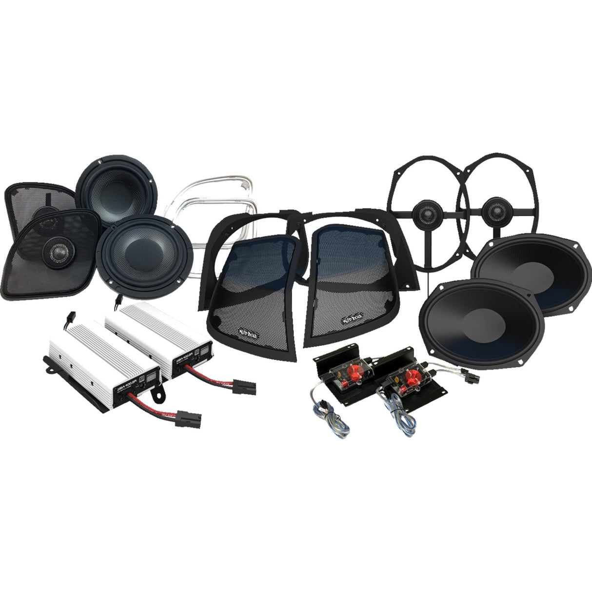 Wild Boar Audio WBA Retro 800.RG Speaker And Amplifier Kit - WBA RETRO 800.4RG For Harley Road Glide 2015-2024