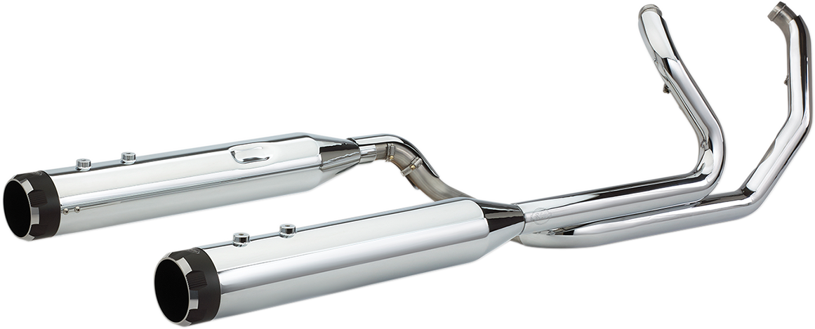 El Dorado Dual Exhaust System - Chrome - Black Thruster - 1800-2523
