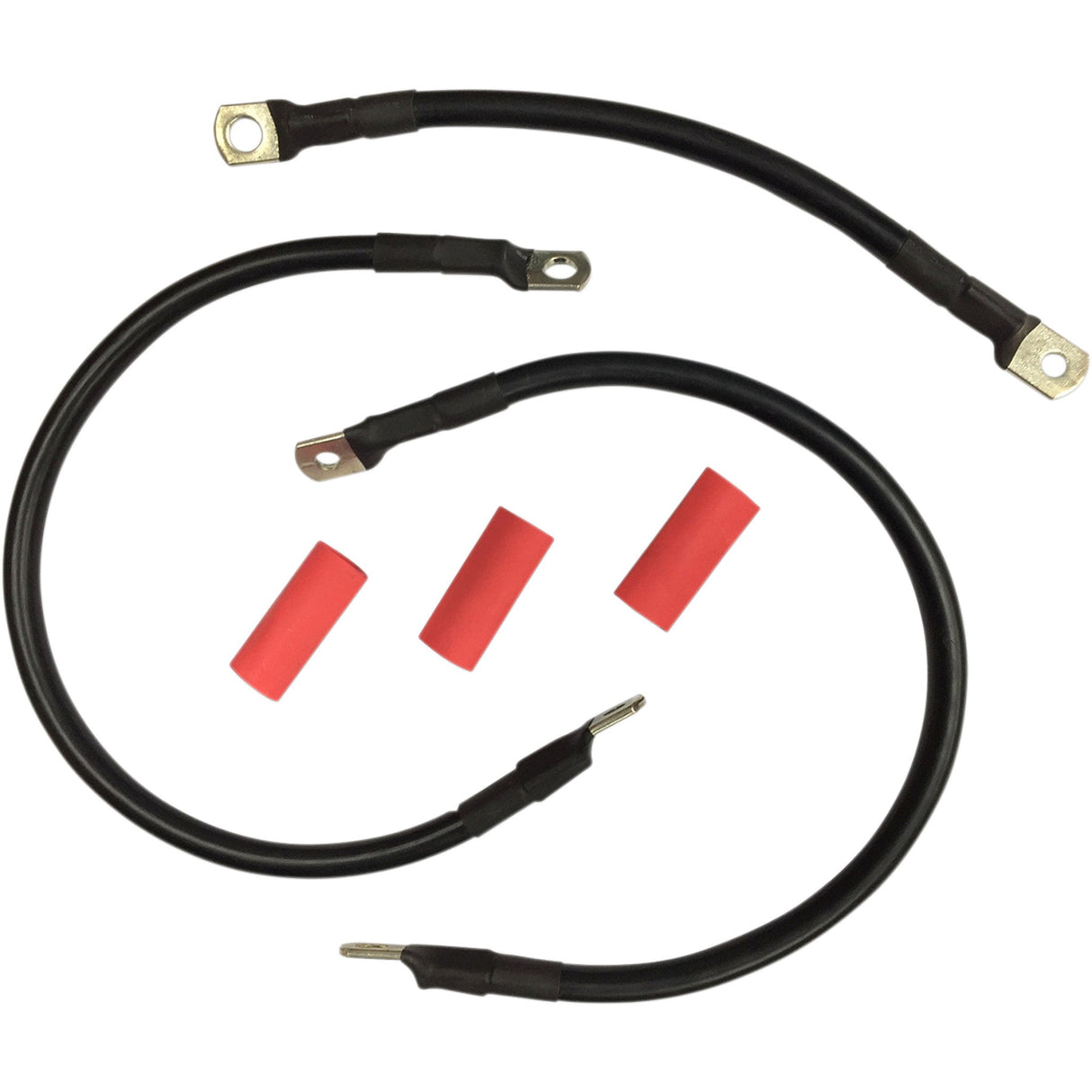 DRAG SPECIALTIES 2113-0669 Battery Cable Set black - '65-'84 fl