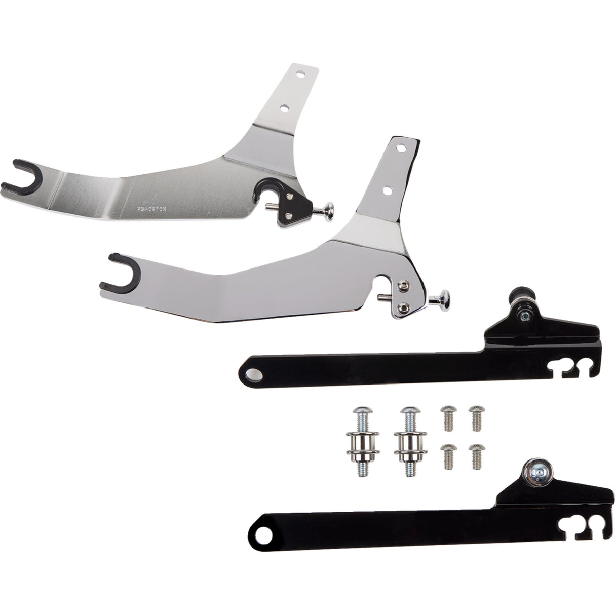 Cobra Detachable Backrest Kit 11" Chrome Dyna - 602-2024 For Harley Dyna 2006-2017