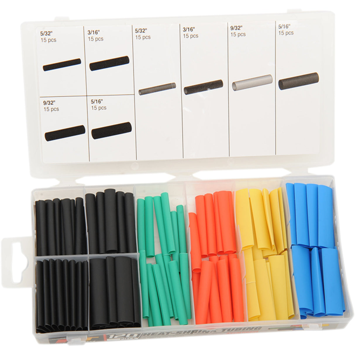 PERFORMANCE TOOL 2402-0145 W5233 Heat Shrink Tubing 120 pc
