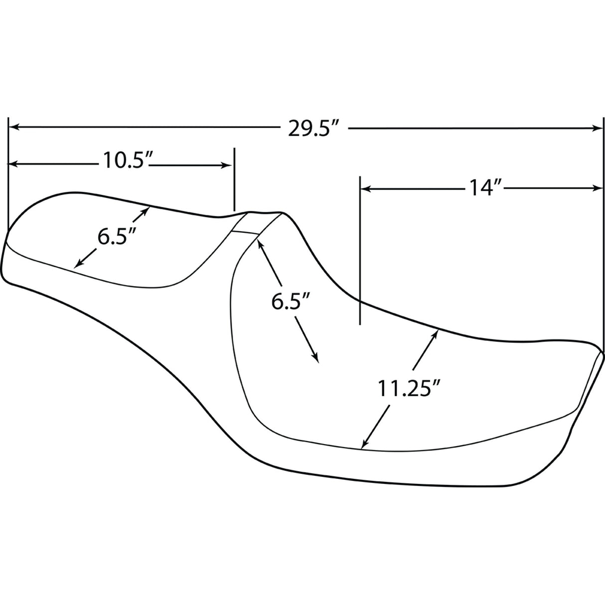 Drag Specialties Predator Seat For Harley Dyna 1996-2003