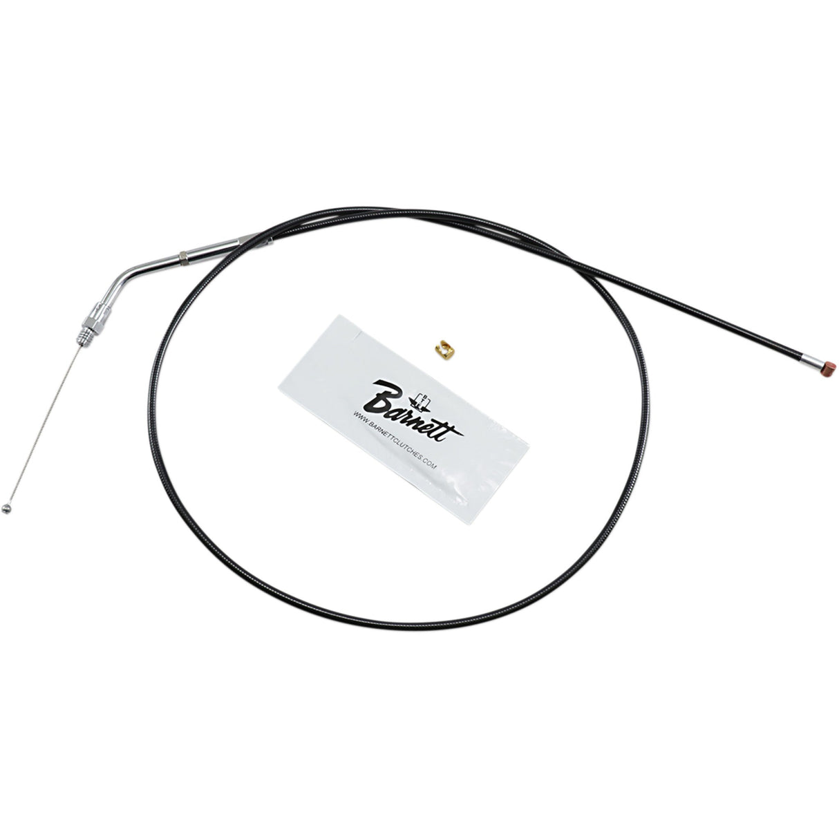 Barnett Black Vinyl Throttle Idle Cable +6" Size 39" Length - 101-30-30024-06 For Harley Motorcycles 1981-1989