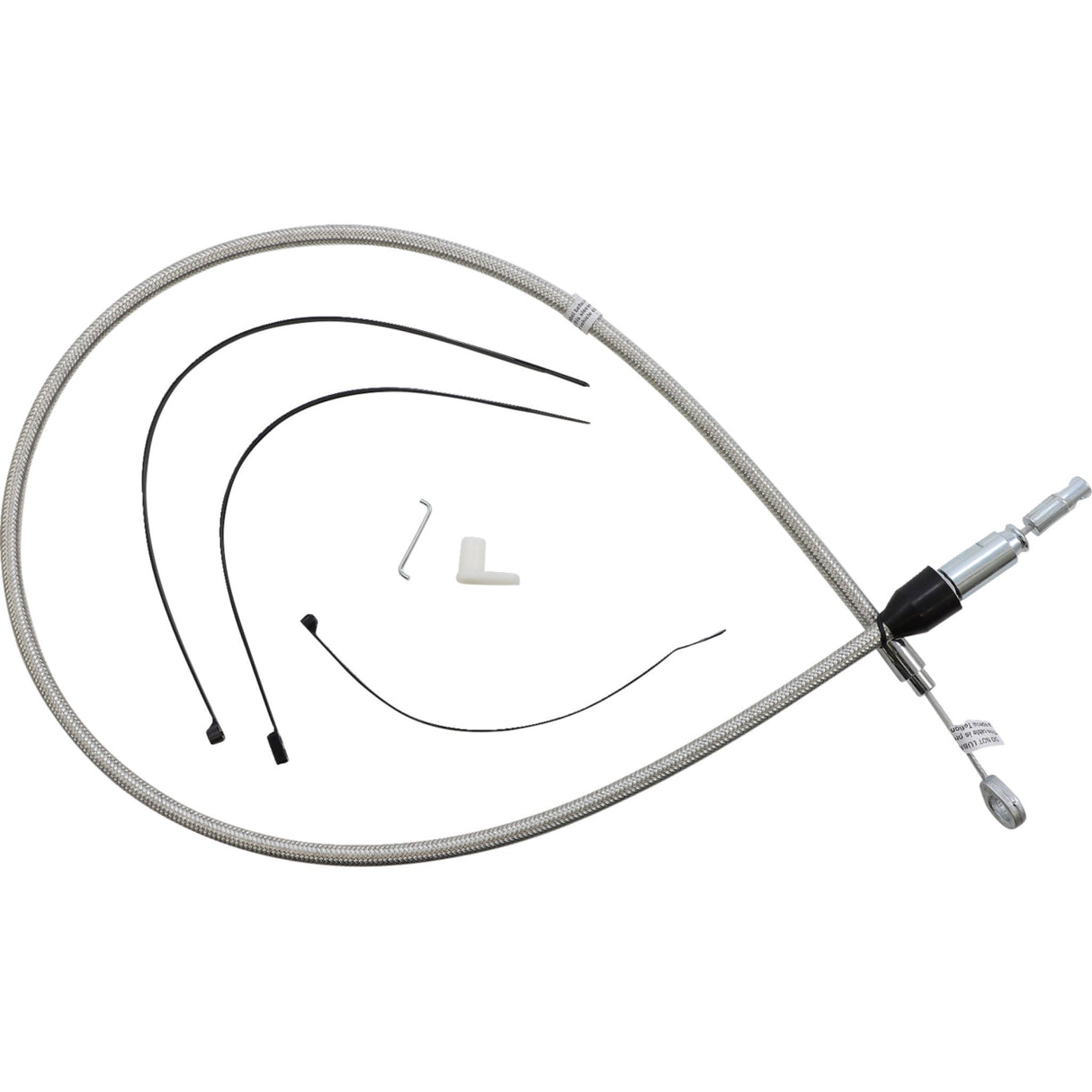 MAGNUM SHIELDING 0652-2490 52348HE Polished Stainless Quick Connect Upper Clutch Cable