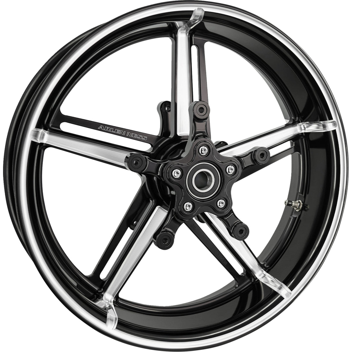 ARLEN NESS 0201-2641 91-652 Factory 24 Front Wheel Kit Wheel with Hub/Adapter - Factory 24 - Front - Black/Contrast Cut - 18x5.5