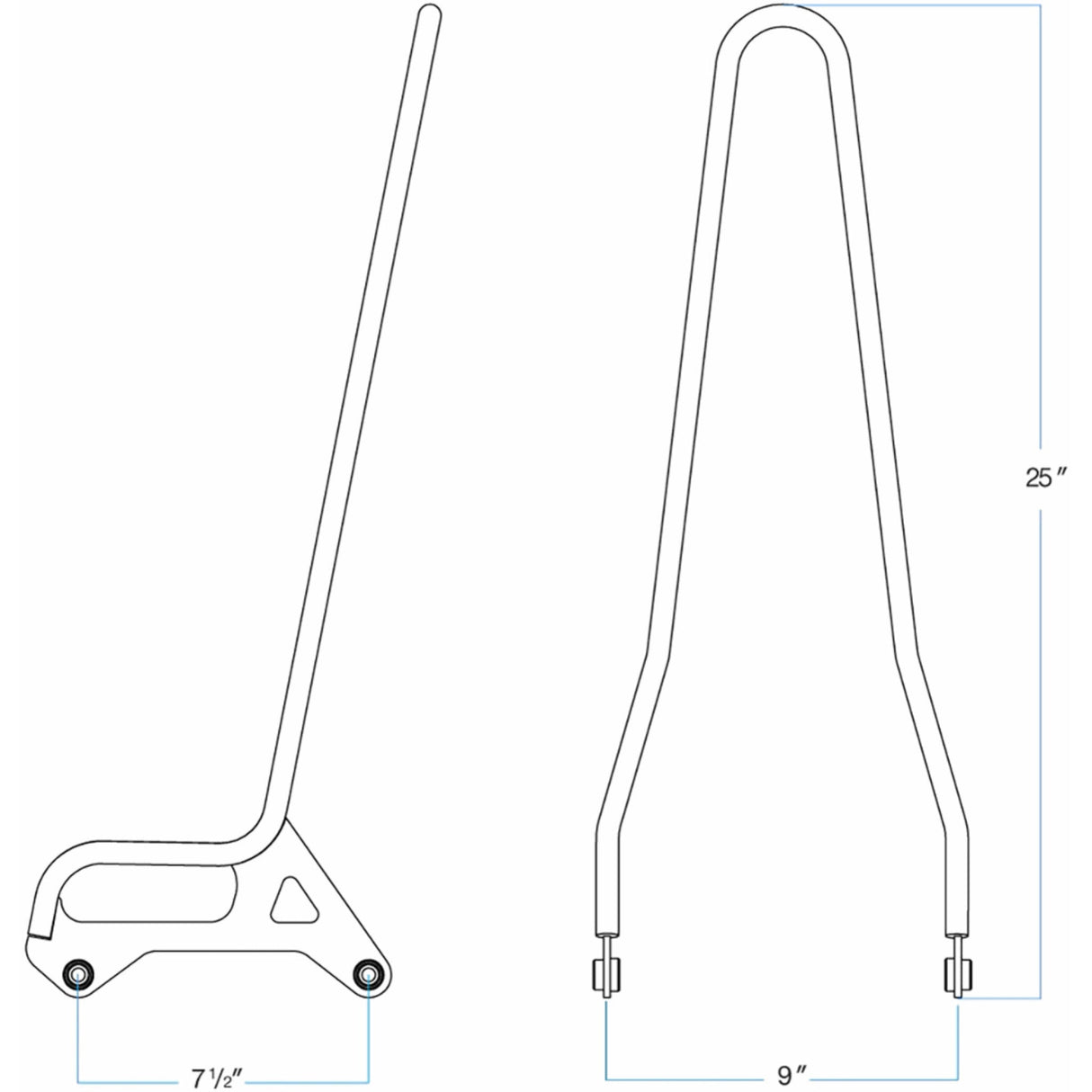 BILTWELL EXFIL Sissy Bars Bar - XL