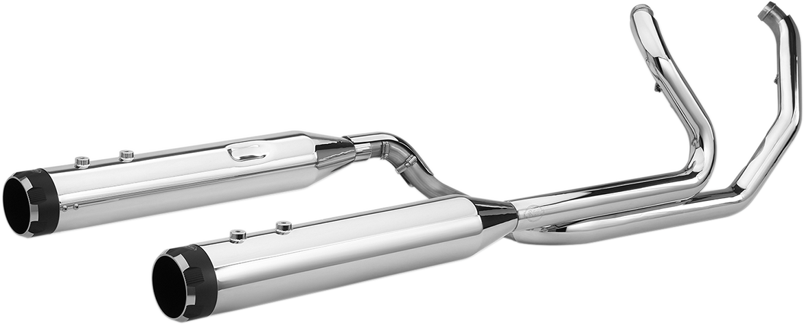 El Dorado Dual Exhaust System - Chrome - Black Thruster - 1800-2527