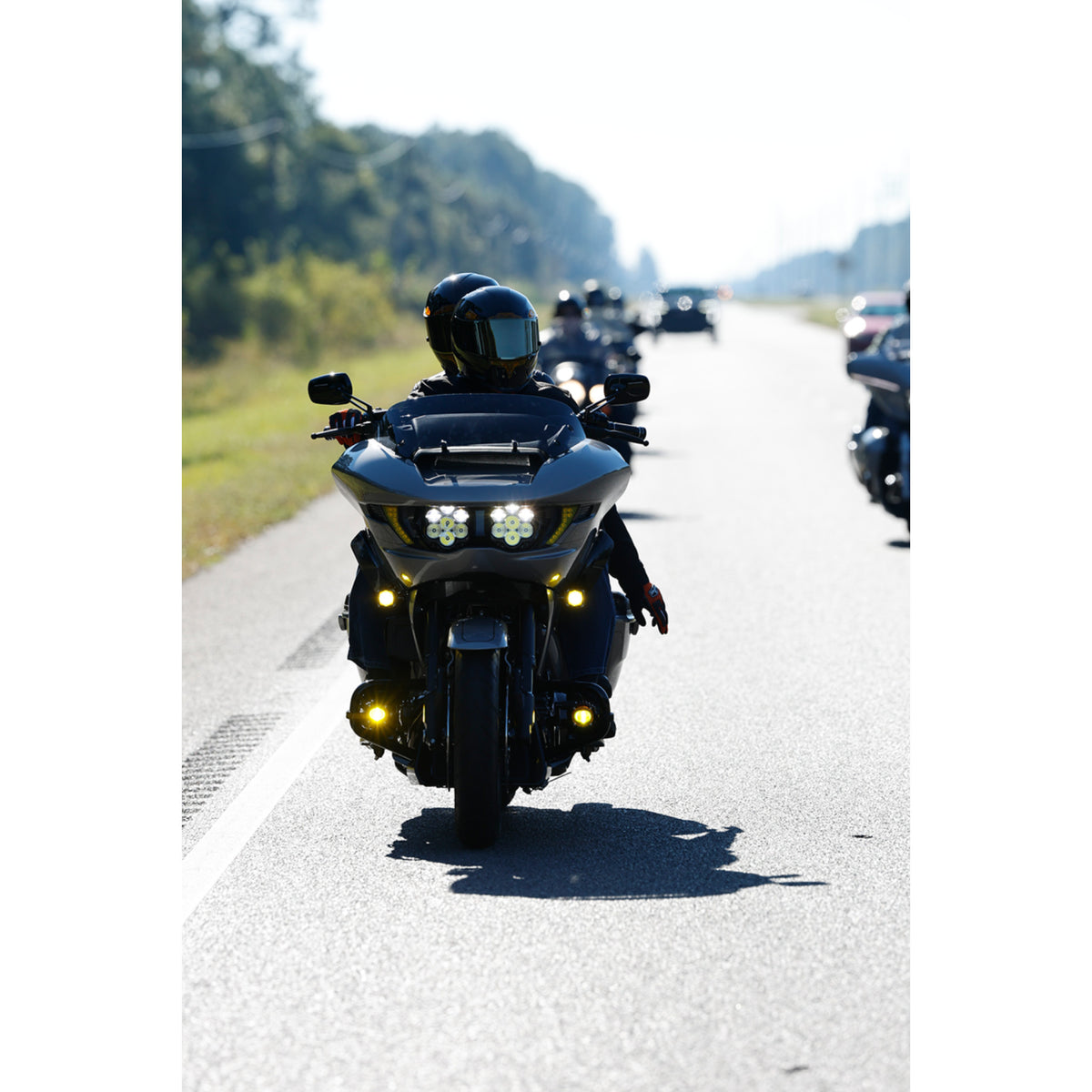 CUSTOM DYNAMICS 2001-3098 SD-FOG-6Y Shark Demon® High Performance LED Fog Lights Fog Light - Selective Yellow - Harley-Davidson®