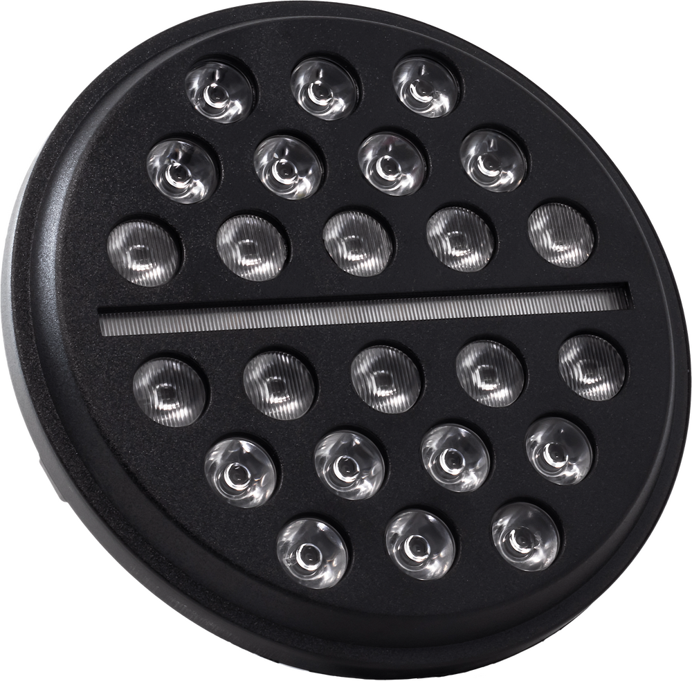 Letric Lighting Co LLC-ILH-7B 7" LED Headlight Black For Indian 2012-2024