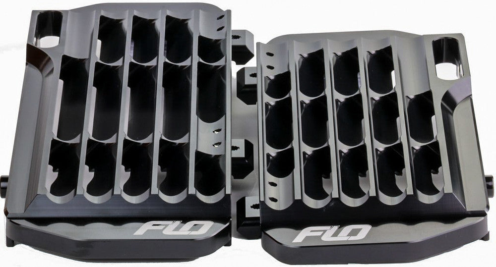 Flo Motorsports High Flow Radiator Braces Black - FLO755BLK Honda CRF450R / CRF450X / CRF250R 2017-2020