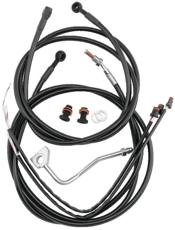 Burly Brand B30-1277 Control Kit 15in Bagger Bar - Black
